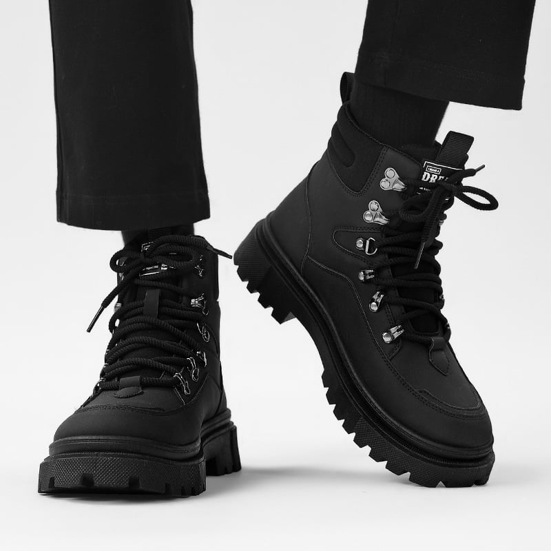 Muške Martinske čizme – vodootporne, protiv klizanja, otporne na habanje, debeli potplat, prednje vezivanje