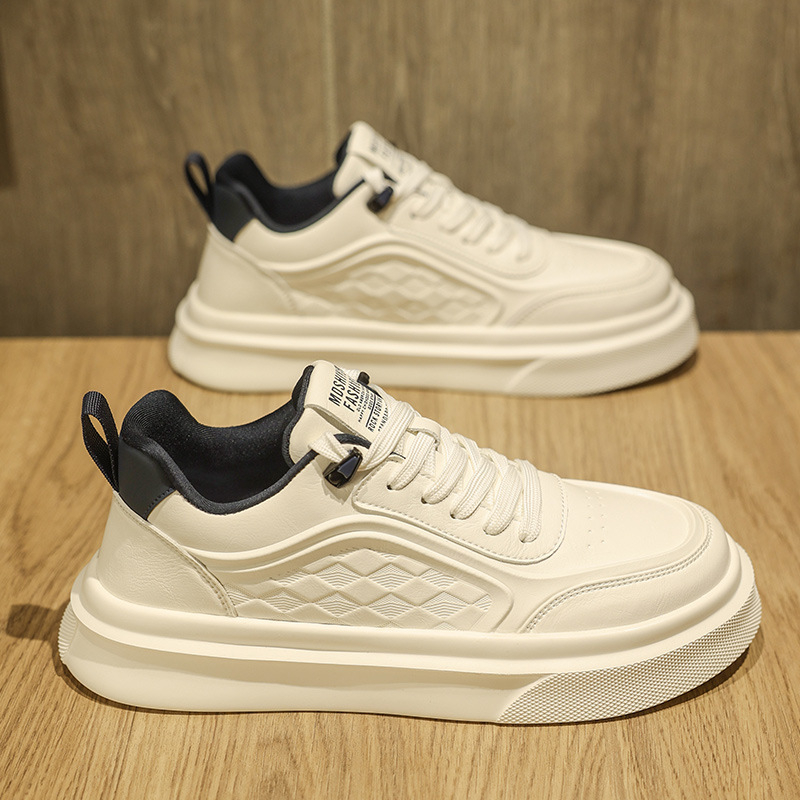 Muške tenisice Board Shoes - PU gornji dio, debela potplata 3–5 cm, prozračni unutarnji sloj, casual sportske tenisice