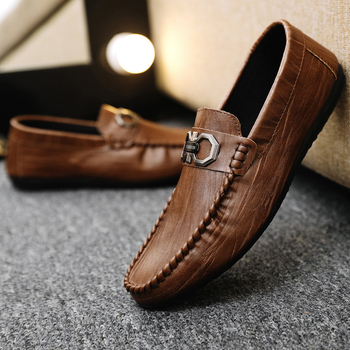 Muški slip-on loaferi s PU gornjim dijelom, gumom na potplati, prozračni, niski profil, obuća za vožnju