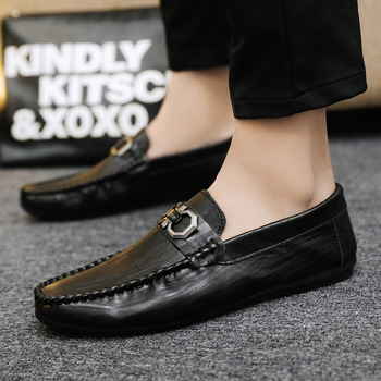 Muški slip-on loaferi s PU gornjim dijelom, gumom na potplati, prozračni, niski profil, obuća za vožnju