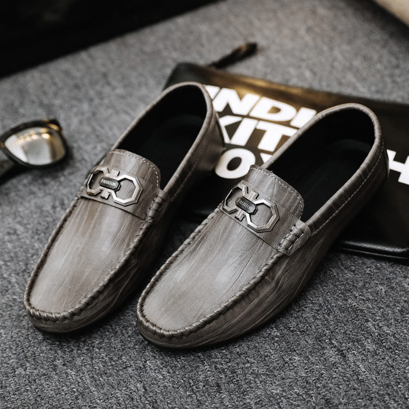 Muški slip-on loaferi s PU gornjim dijelom, gumom na potplati, prozračni, niski profil, obuća za vožnju
