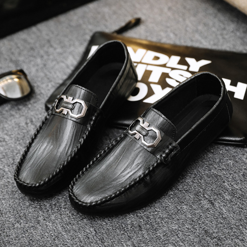 Muški slip-on loaferi s PU gornjim dijelom, gumom na potplati, prozračni, niski profil, obuća za vožnju