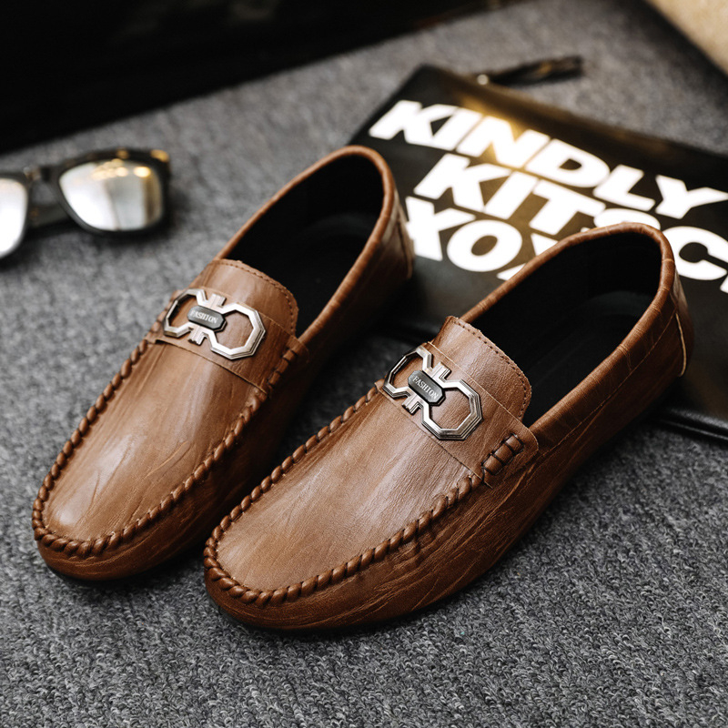 Muški slip-on loaferi s PU gornjim dijelom, gumom na potplati, prozračni, niski profil, obuća za vožnju