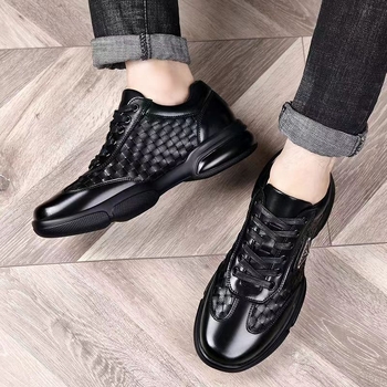 Muške loafersice - minimalistička umjetna koža, okrugli vrh, niski potplat 1-3 cm, proljeće-jesen