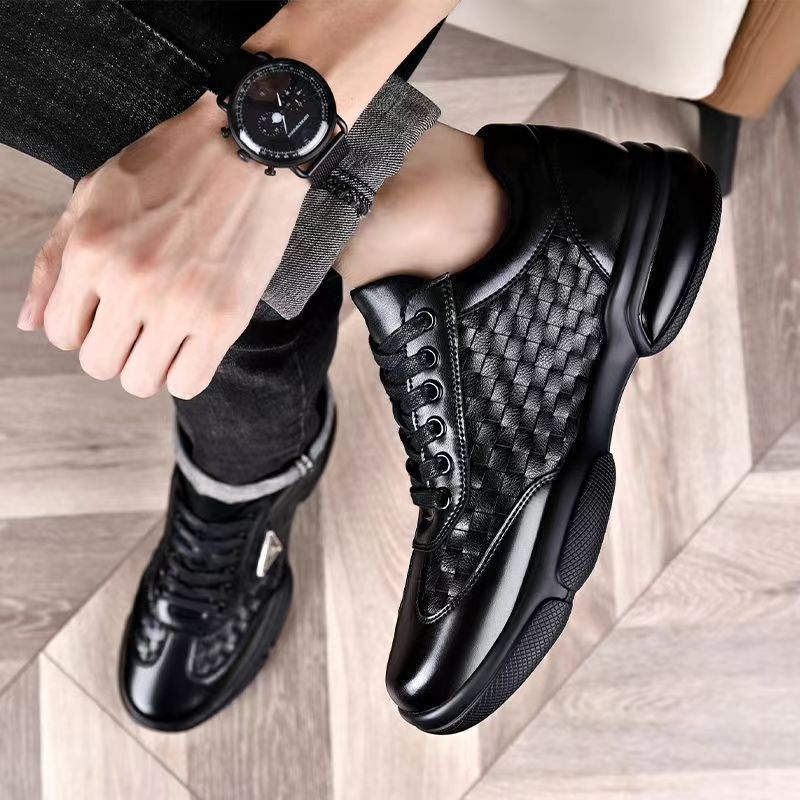 Muške loafersice - minimalistička umjetna koža, okrugli vrh, niski potplat 1-3 cm, proljeće-jesen