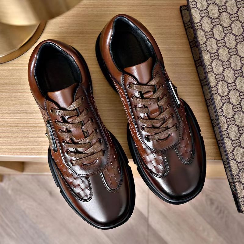 Muške loafersice - minimalistička umjetna koža, okrugli vrh, niski potplat 1-3 cm, proljeće-jesen