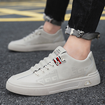 Muške slip-on casual tenisice, prozračni gornji dio od umjetne kože, gumeni potplat, niski vrh, unutarnja uložak za povećanje visine