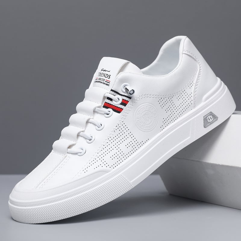 Muške slip-on casual tenisice, prozračni gornji dio od umjetne kože, gumeni potplat, niski vrh, unutarnja uložak za povećanje visine