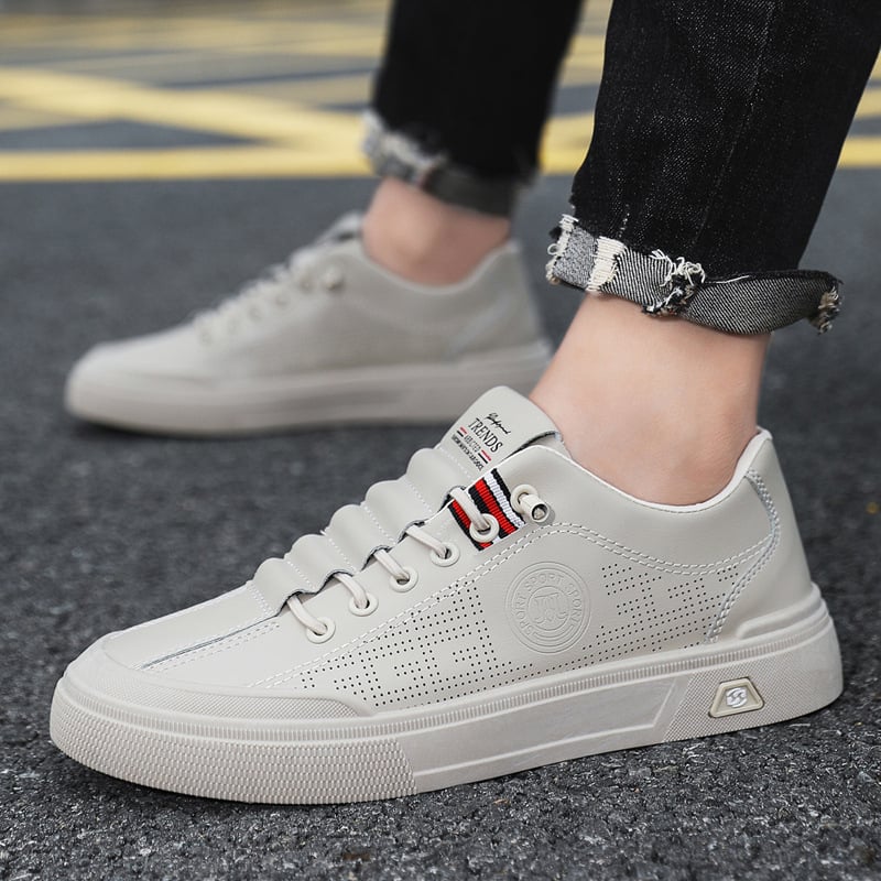 Muške slip-on casual tenisice, prozračni gornji dio od umjetne kože, gumeni potplat, niski vrh, unutarnja uložak za povećanje visine