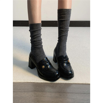 Lojfer od denima s oštrim vrhom, slip-on, ravna potpetica