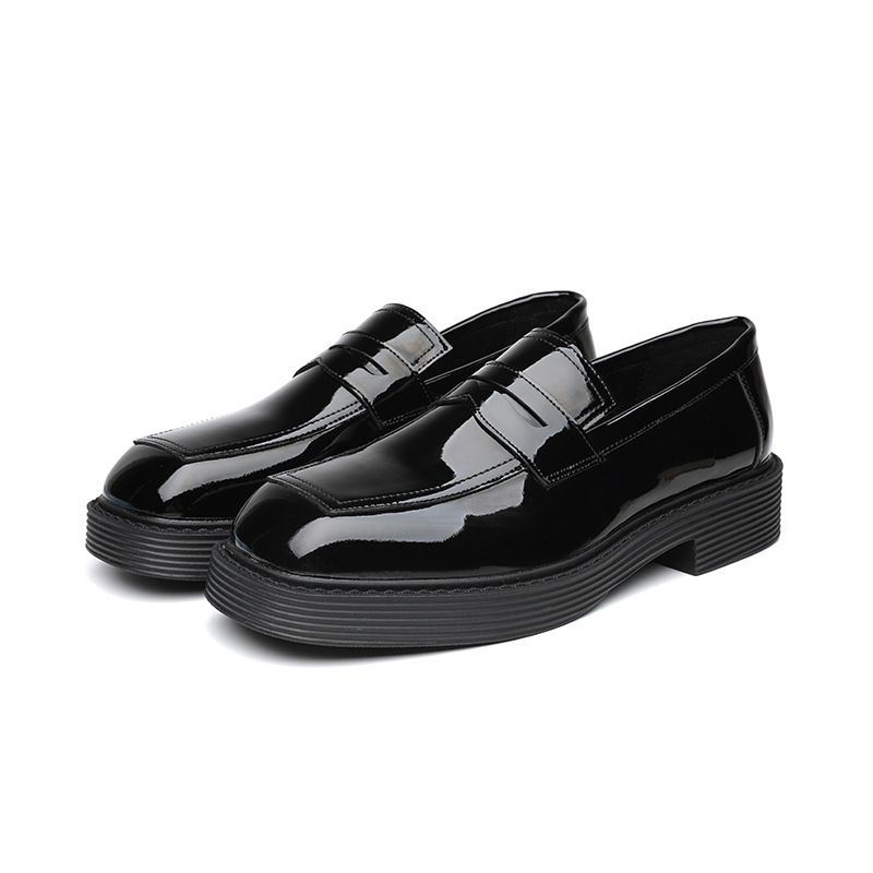 Muške slip-on tenisice za svakodnevnu upotrebu, kvadratni vrh, gornja od mikrovlakana, gumeni đon, protuklizne, niski potplat 1-3 cm