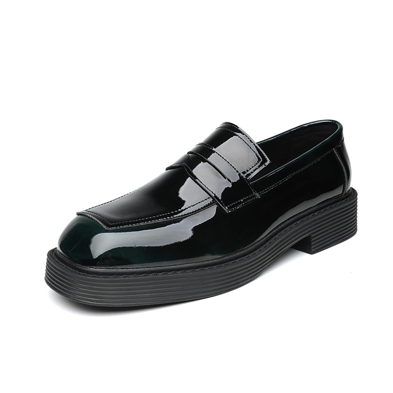 Muške slip-on tenisice za svakodnevnu upotrebu, kvadratni vrh, gornja od mikrovlakana, gumeni đon, protuklizne, niski potplat 1-3 cm