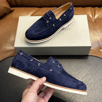 Loafers Slip-On, Platneni gornji dio, Okrugla prst, Ravna peta
