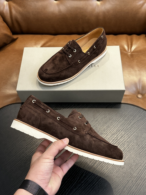 Loafers Slip-On, Platneni gornji dio, Okrugla prst, Ravna peta