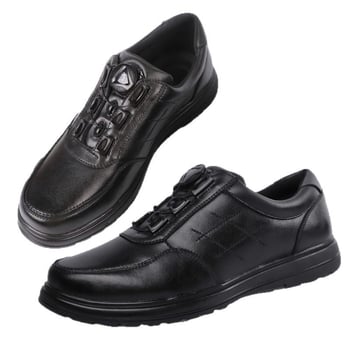 Мъжки обувки от телешка кожа за ежедневен и бизнес стил, с катарама, нисък връх, кръгла пръст, дишаща гумена подметка