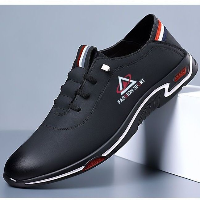 Muške mokasine od PU kože, slip-on, špičast nos, gumeni potplat, ravna peta