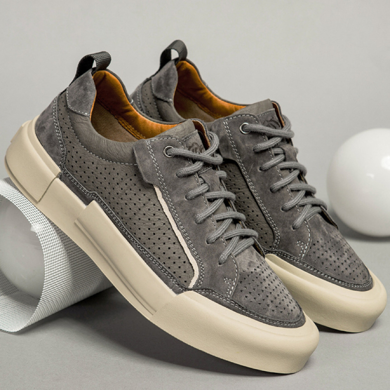 Muške kožne casual tenisice, prozračne, mladenački opušten stil