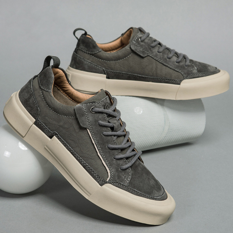 Muške kožne casual tenisice, prozračne, mladenački opušten stil