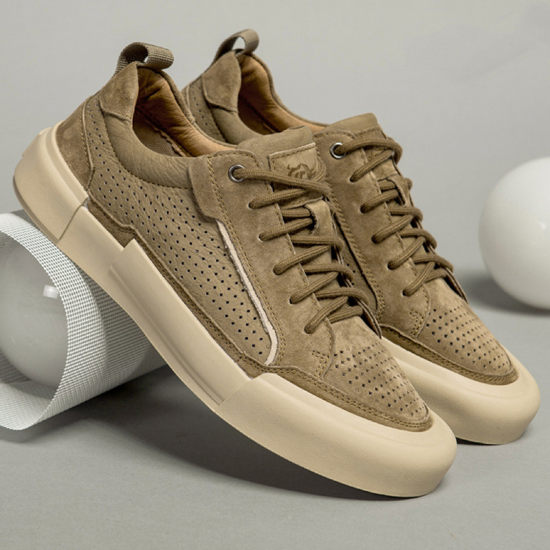 Muške kožne casual tenisice, prozračne, mladenački opušten stil