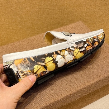 Muške casual mokasine slip-on za vožnju (Gornji dio: koža prvog sloja; Uložak: ovčja koža; Potplat: guma; Uzorak: boja preljev)