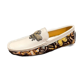 Muške casual mokasine slip-on za vožnju (Gornji dio: koža prvog sloja; Uložak: ovčja koža; Potplat: guma; Uzorak: boja preljev)