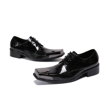 Muške loaferice od prave kože tele, četvrtasti vrh, niski potpetica 1–3 cm, kožna podstava