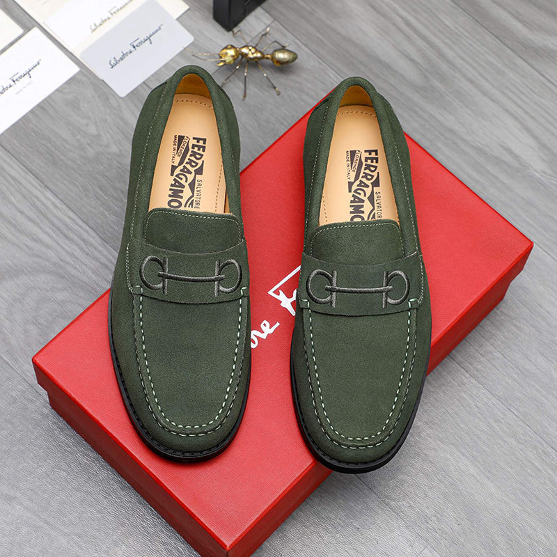 Muške slip-on loafers od telećeg nubuka s gumom na potplatu, vulkanizirani, prozračni i lagani