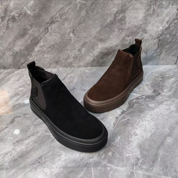 Unisex Casual Kožne Cipele, Gornji dio: Nubuk Koža, Potplat: Guma, Zaobljeni Prst, Visina Pete: 3–5 cm, Uložak: Umjetna Krzna