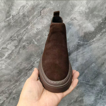 Unisex Casual Kožne Cipele, Gornji dio: Nubuk Koža, Potplat: Guma, Zaobljeni Prst, Visina Pete: 3–5 cm, Uložak: Umjetna Krzna