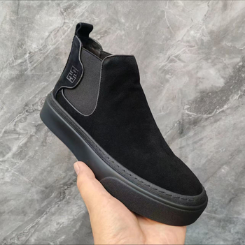 Unisex Casual Kožne Cipele, Gornji dio: Nubuk Koža, Potplat: Guma, Zaobljeni Prst, Visina Pete: 3–5 cm, Uložak: Umjetna Krzna