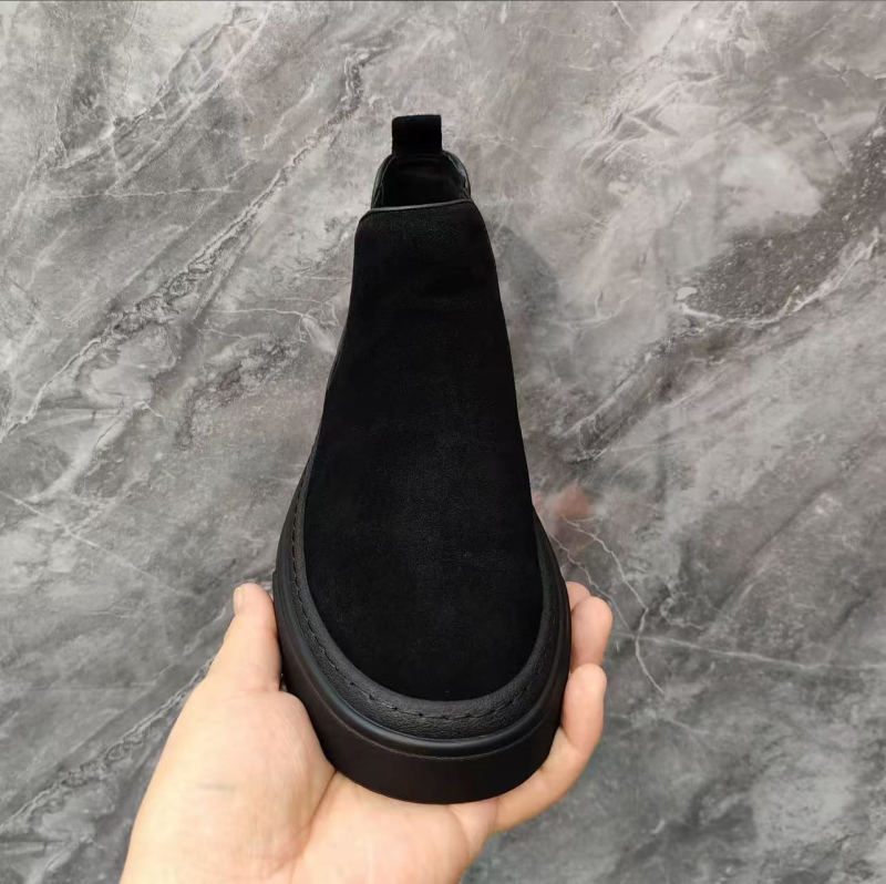 Unisex Casual Kožne Cipele, Gornji dio: Nubuk Koža, Potplat: Guma, Zaobljeni Prst, Visina Pete: 3–5 cm, Uložak: Umjetna Krzna