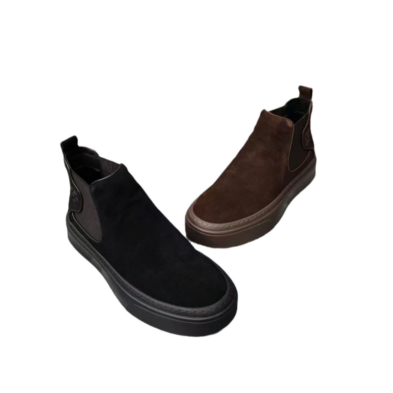 Unisex Casual Kožne Cipele, Gornji dio: Nubuk Koža, Potplat: Guma, Zaobljeni Prst, Visina Pete: 3–5 cm, Uložak: Umjetna Krzna