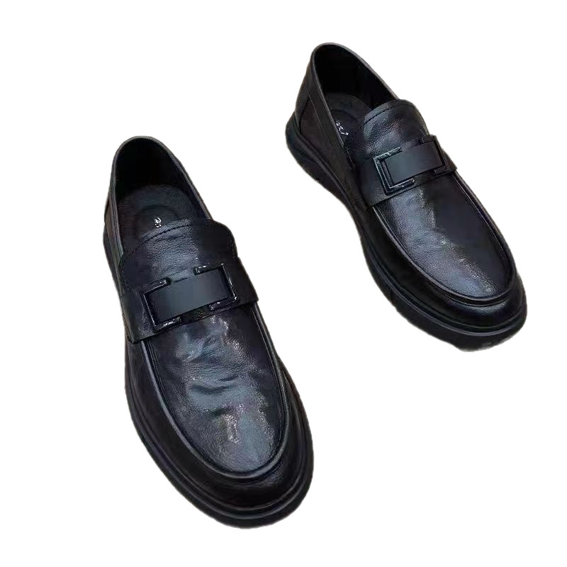 Pantofi de șofer pentru bărbați - respirabili, partea superioară din PU, talpă din cauciuc, vârf rotund, slip-on