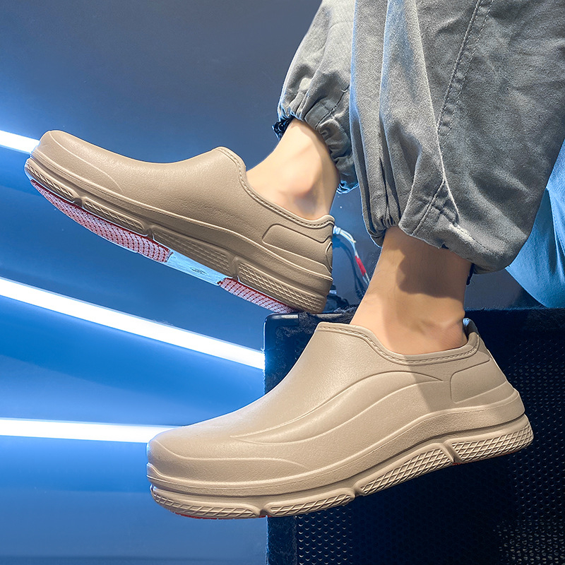 Pantofi bucătari pentru bucătărie – anti-derapare, impermeabili și rezistenți la ulei, talpă Goodyear, parte superioară EVA, unisex