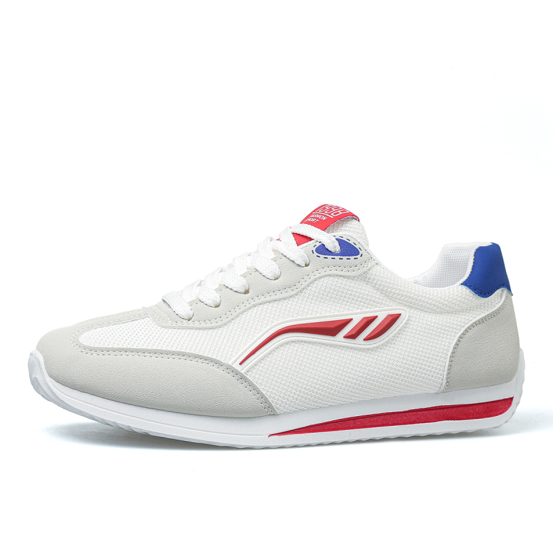 Pantofi sport casual pentru bărbați, din plasă respirabilă, cu șireturi, talpă din cauciuc