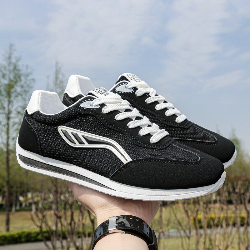 Pantofi sport casual pentru bărbați, din plasă respirabilă, cu șireturi, talpă din cauciuc