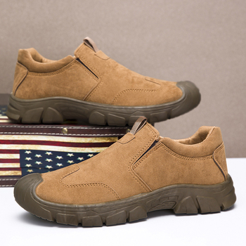 Pantofi de lucru cu partea superioară din piele sintetică, talpă PVC, branț EVA, înălțime joasă 1-3 cm, respirabili și rezistenți la uzură