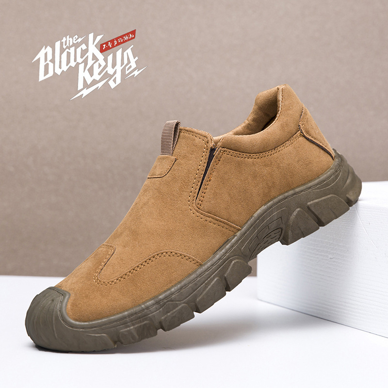 Pantofi de lucru cu partea superioară din piele sintetică, talpă PVC, branț EVA, înălțime joasă 1-3 cm, respirabili și rezistenți la uzură