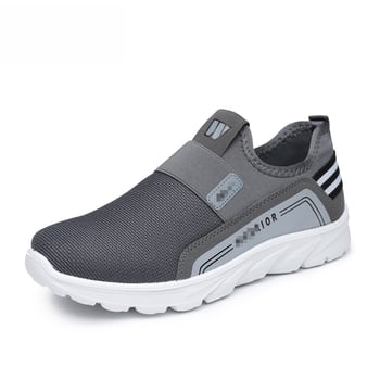 Loaferi bărbați, slip-on, upper din plasă respirabilă, vârf rotund, toc mic 1–3 cm, talpă din poliuretan injectat