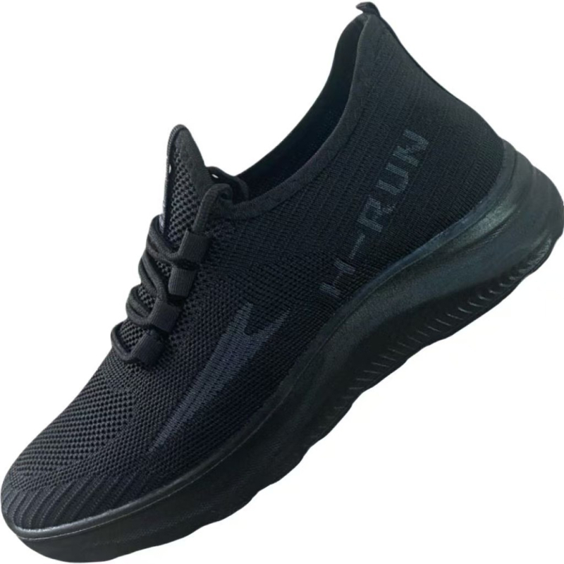 Adidași bărbați Fly-Knit, căptușeală din bumbac, talpă PU, vârf rotund, șireturi