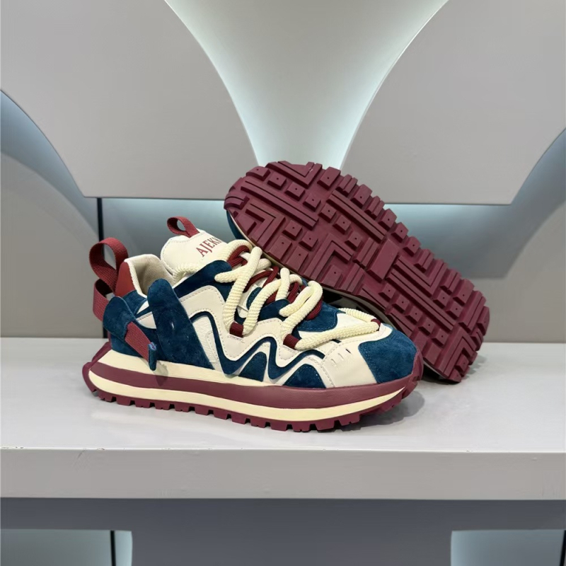 Încălțăminte sport casual pentru bărbați, căptușeală din plasă respirabilă, partea superioară din piele sintetică, talpă PVC turnată prin injecție, închidere cu șireturi