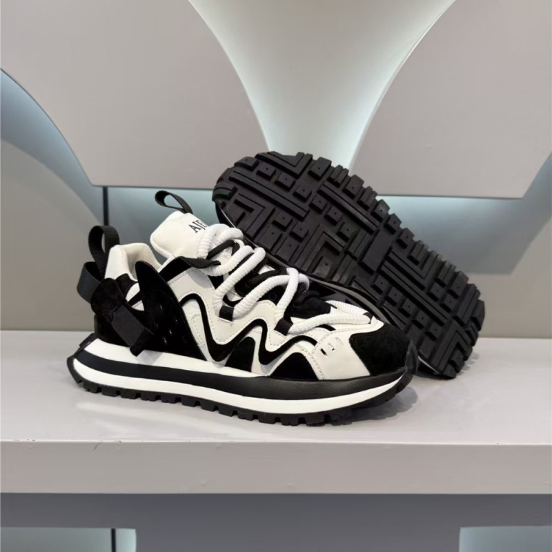 Încălțăminte sport casual pentru bărbați, căptușeală din plasă respirabilă, partea superioară din piele sintetică, talpă PVC turnată prin injecție, închidere cu șireturi