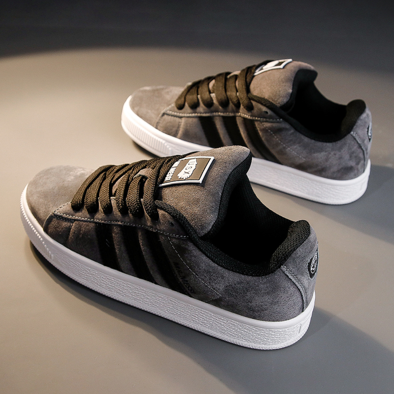 Pantofi casual pentru bărbați, skateboard, din pânză, profil joasă, șireturi, talpă EVA respirabilă, branț textil, lansare primăvara 2025