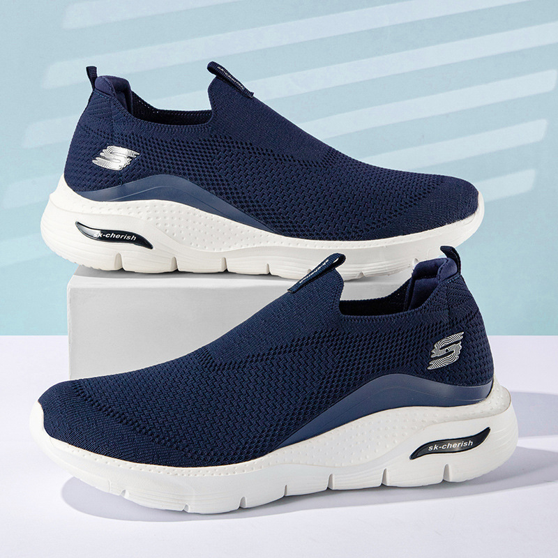 Muške Slip-On Lagane Sportske Tenisice s Mrežastim Gornjim Dijelom (PU Uložak, Gumena Đona, Niski Gornji Dio)