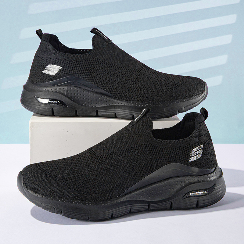 Muške Slip-On Lagane Sportske Tenisice s Mrežastim Gornjim Dijelom (PU Uložak, Gumena Đona, Niski Gornji Dio)