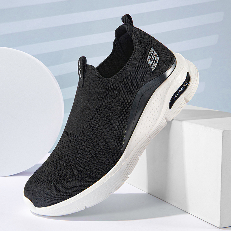 Muške Slip-On Lagane Sportske Tenisice s Mrežastim Gornjim Dijelom (PU Uložak, Gumena Đona, Niski Gornji Dio)