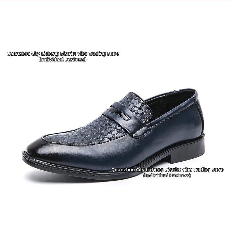 Vyriski PU viršutiniai slip-on loaferiai, gumine padas, vasara 2025, verslo kasdienybė