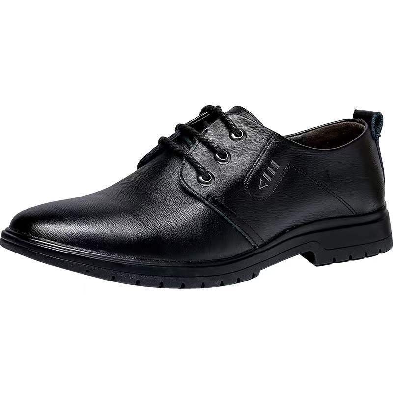 Muške cipele od umjetne kože, s vezicama, s oštrim nosom, EVA đon, prozračne