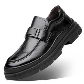 Muške kožne slip-on loaferice, dvostruki sloj kravlje kože, gumeni potplat, šiljat vrh, niski gležanj, prozračne