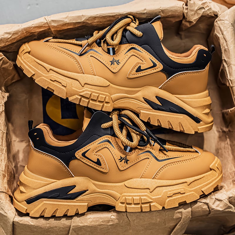 Vyrų rudens darbo batai su PU viršumi, guminiu padu, apvaliu pirštu, kvėpuojantys